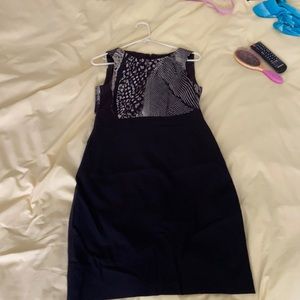 Almost new formal white and black dress